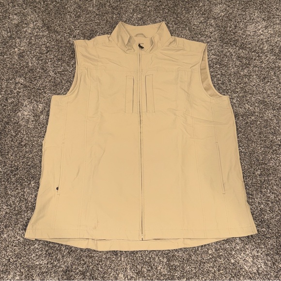 SCOTTeVEST RFID Travel Vest Mens XLT Tan Beige Security Hidden Pockets TEC SeV